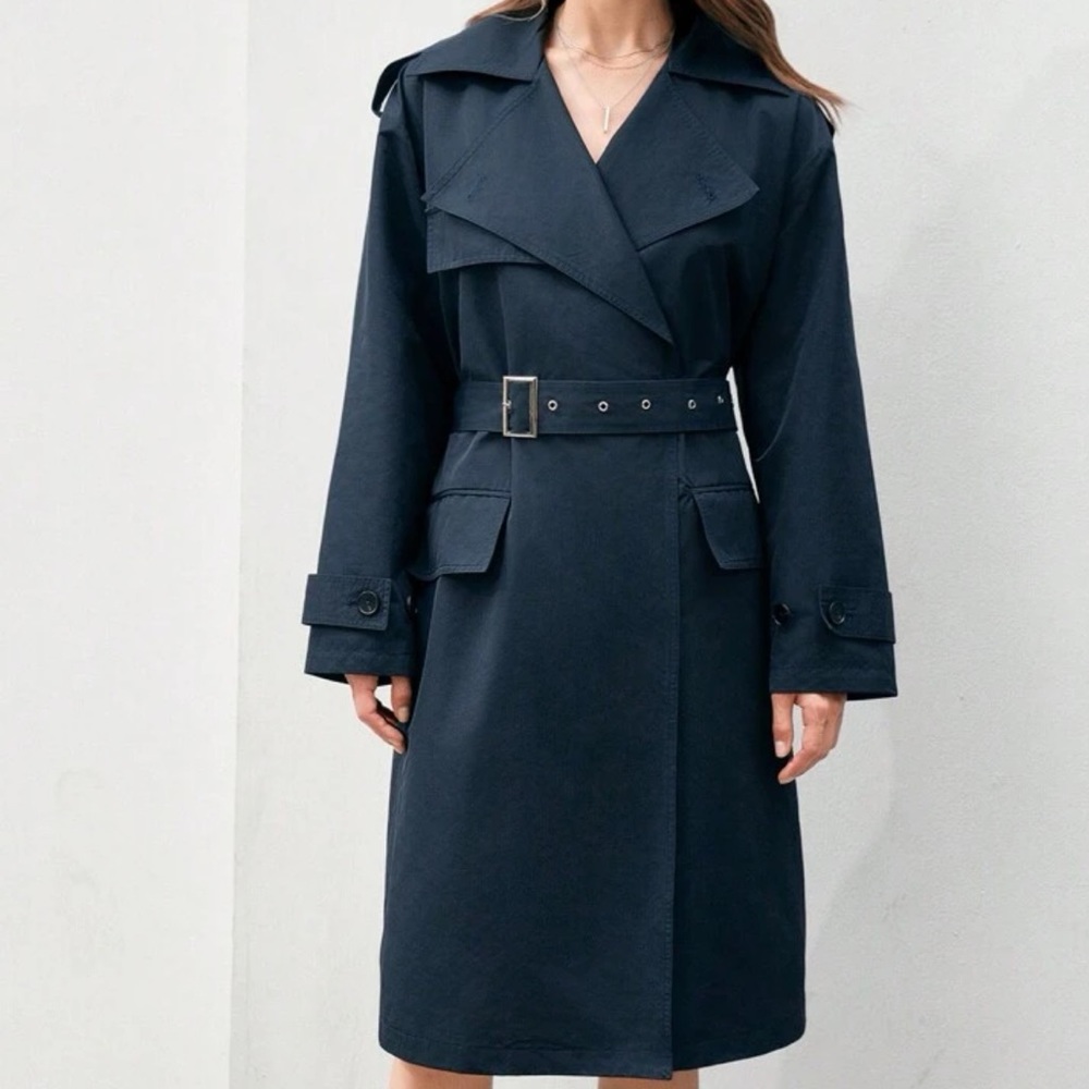 New Snap and Style Ladies' Lapel Windbreaker Jacket - Picture 6 of 9